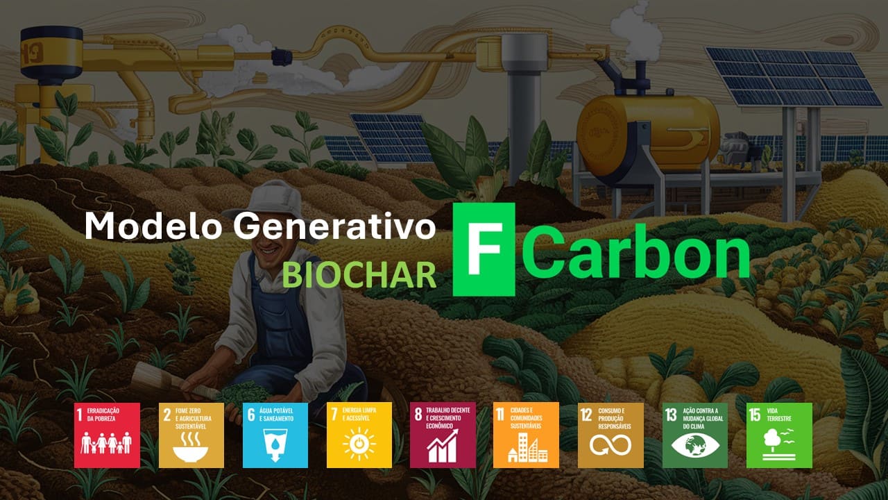 Imagem projetos de BioChar Imagem de biochar utilizado em projetos de agricultura sustentável